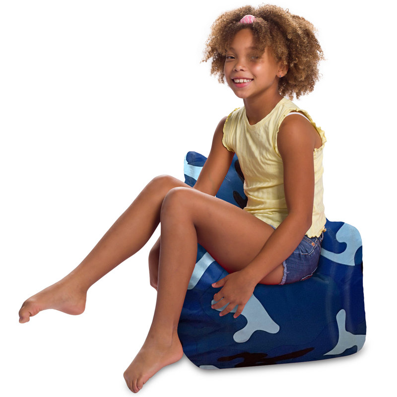 Bean Bag Chair Structured Seat for Toddlers and Kids, Comfy Chair for Gaming, Reading, and Watching TV for Children, Pasadena Chair, Multiple Colors and Fabrics