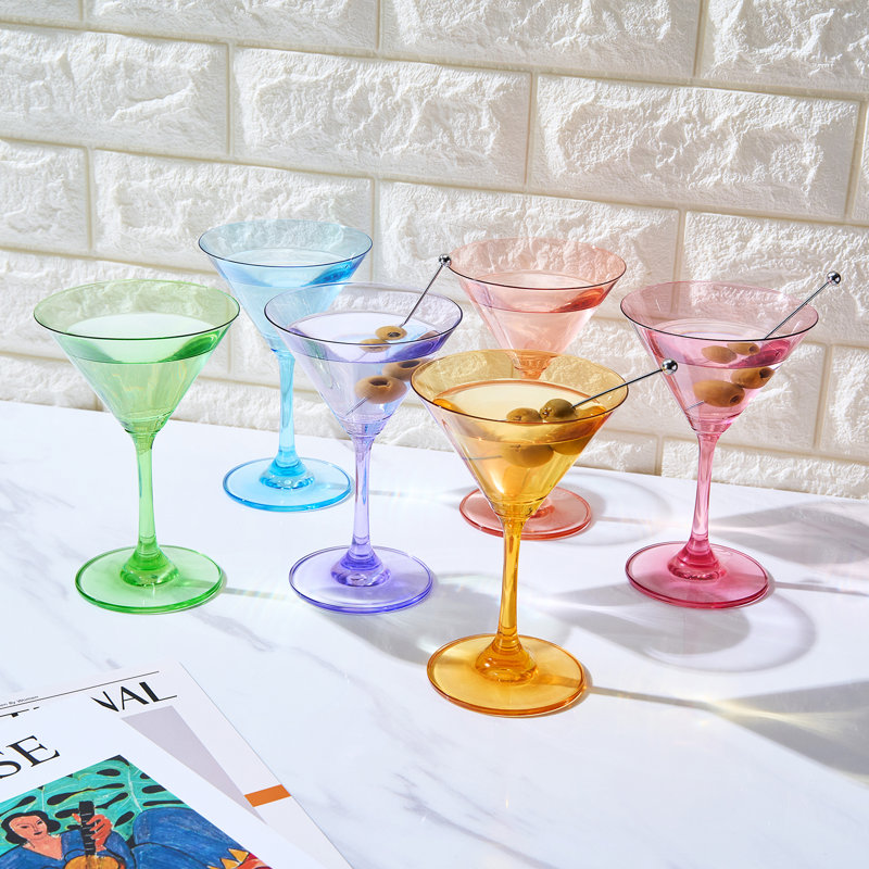 Ensemble de 6 verres à martini Martini
