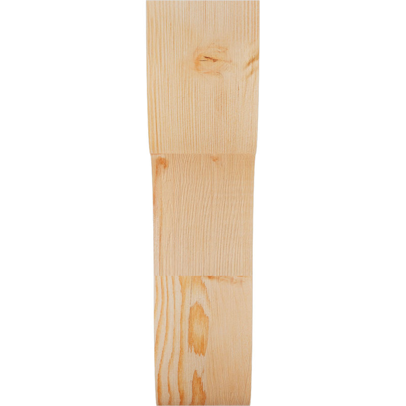Corbeau Carmel, H 16 po x l 4 po x P 12 po, Sapin de Douglas, Sciage brut