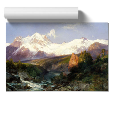 Teton Range by Thomas Moran - Frameless Print
