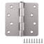 4 in. x 1/4 in. Radius Door Hinge Value Pack (3 per Pack)-21319266