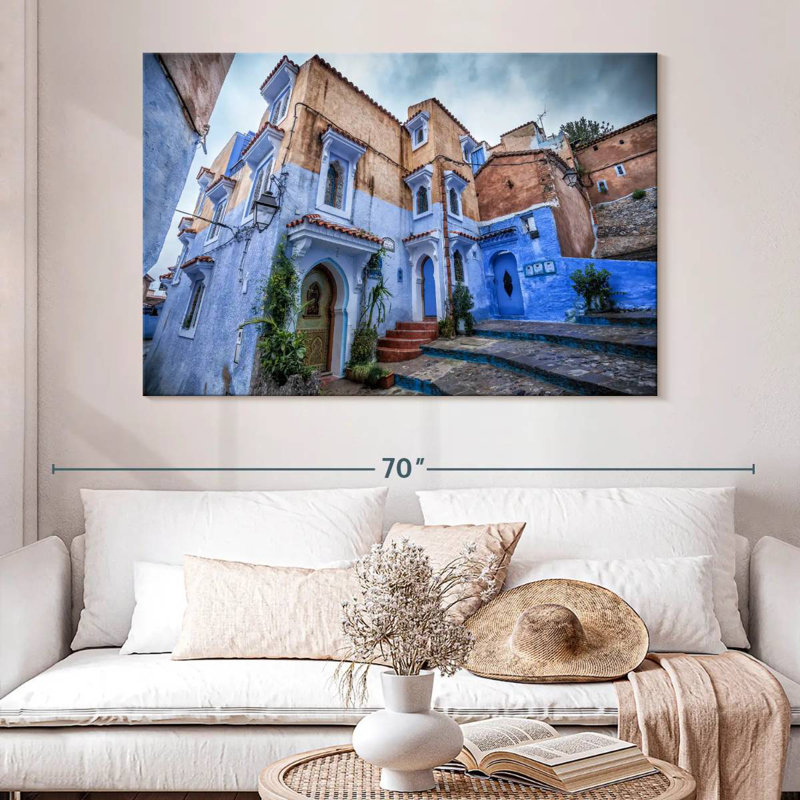 Ravi Blue City Of Chefchaouen, 34" H x 51" W