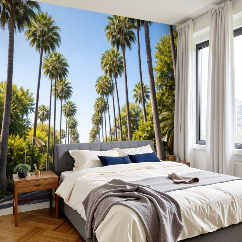 Papier peint adhésif auto-adhésif moderne pour la chambre à coucher Peel and Stick, L 96 po x l 69 po