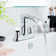 Centerset 2-Handle Waterful Bathroom Sink Faucet with Drain Assembly