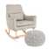 Oscar Rocking Chair & Pouffe Set by Tutti Bambini