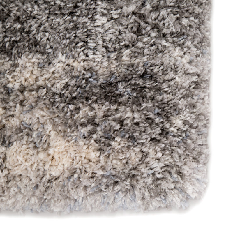 Tapis gris à motif abstrait Berau, Rectangle 10 pi 2 po x 14 pi 1 po