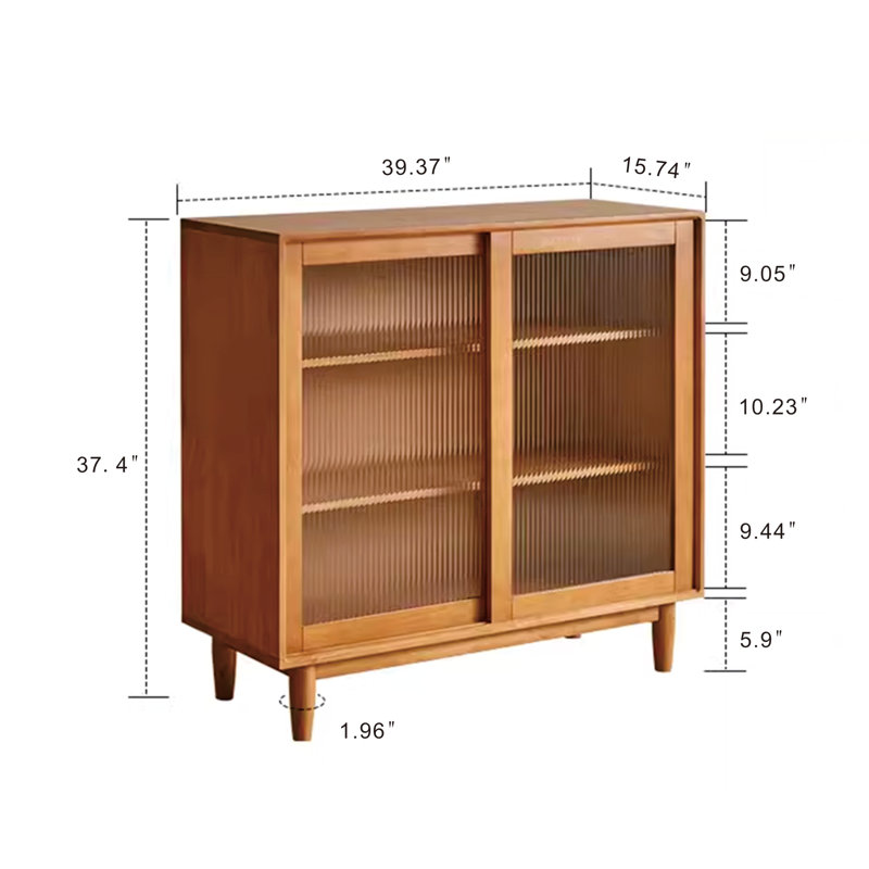 Tamanna 39.37'' Solid Wood Sideboard