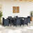 vidaXL Garden Table Anthracite 78.74 x 39.37 x 28.74 in Poly Rattan-461866920-461866925