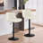 Swivel Adjustable Height Counter Stool With Footrest(Set Of 2)-105526883