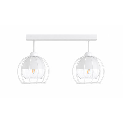 Glass Semi Flush Mount