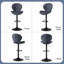 19.29" Bar Stools Modern Swivel Bar Chairs, Barstools Counter Height with High Backrest, Easy 3-5 Minute Assembly for Bar, Kitchen, Dining Room-601873796-601873799