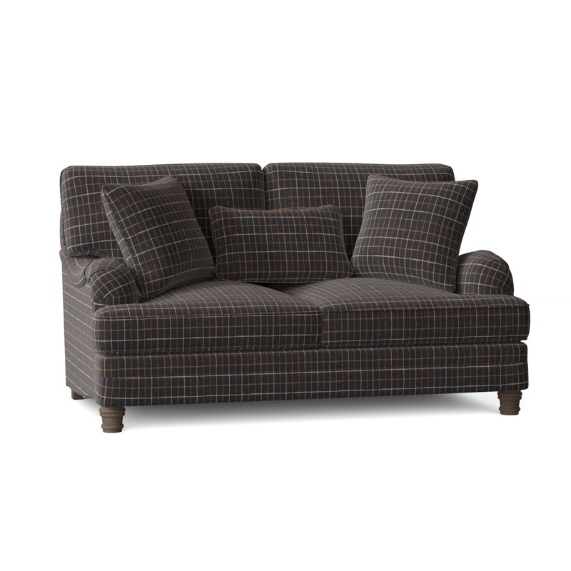 Tarleton Loveseat, Cream Chenille 1345-002, Aged Gray
