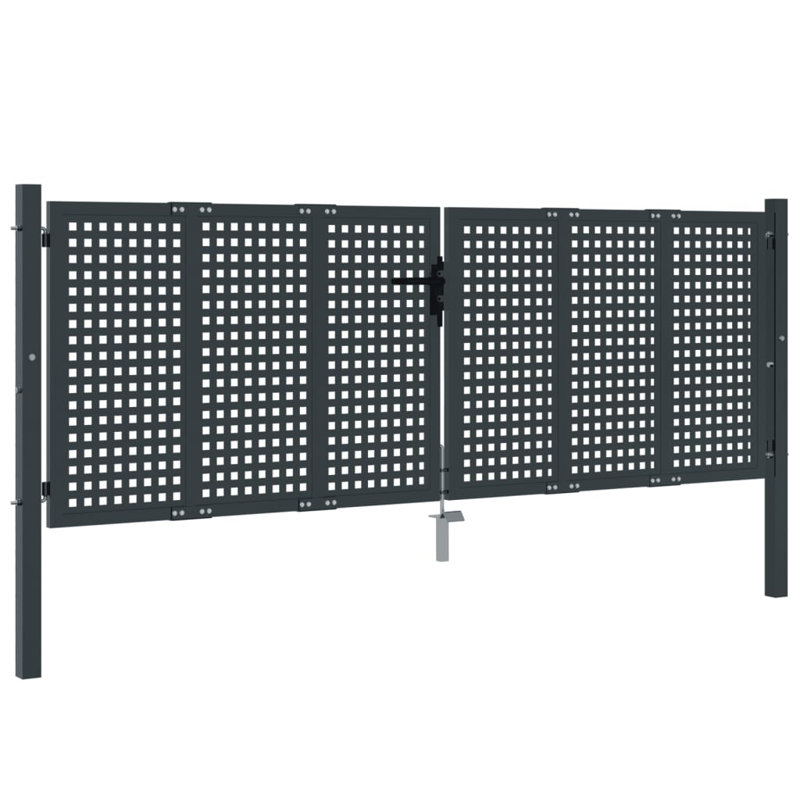 Ebern Designs Garden Gate Anthracite , 300cm H x 150cm W x 2.4cm D