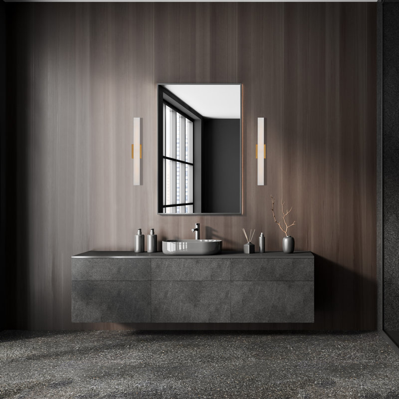 Lanza LED Bath Vanity & Wall Light, Aged Brass