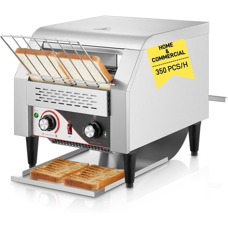 Commercial Conveyor Toaster, 350 Slices/h, Double Heating, Suitable For Cafes, Bakeries