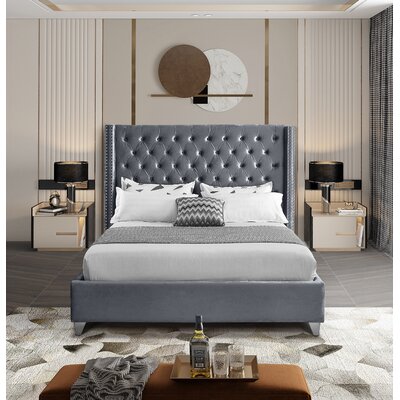 Everly Quinn Joclynn Upholstered Bed & Reviews | Wayfair