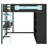 Space-Saving Wood Loft Bed with Desk, Wardrobe Storage and RGB Light-1869119593