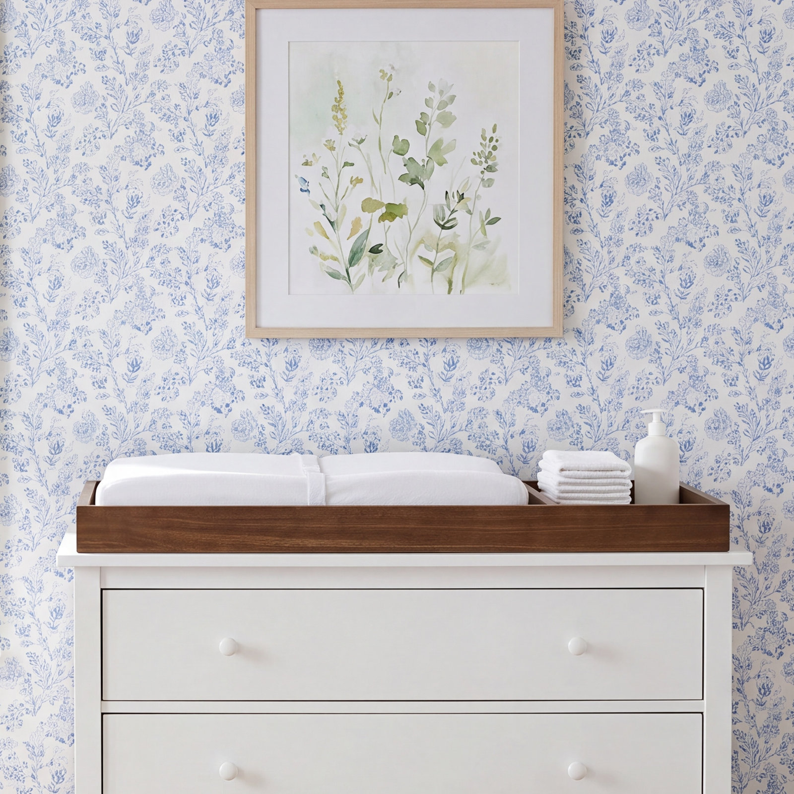 Greenguard Gold Certified Changing Table Topper, Natural Walnut