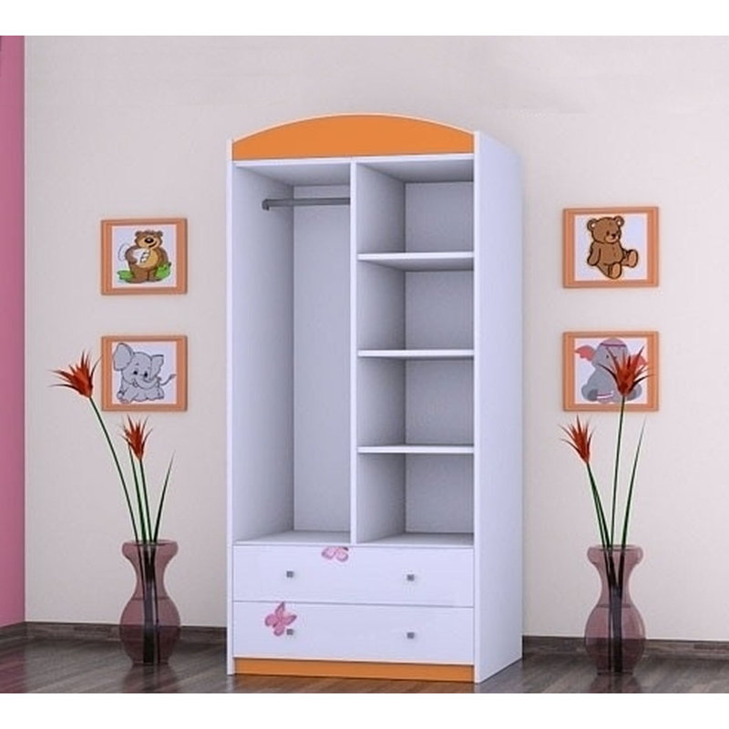Holton 2 Door Wardrobe, Orange