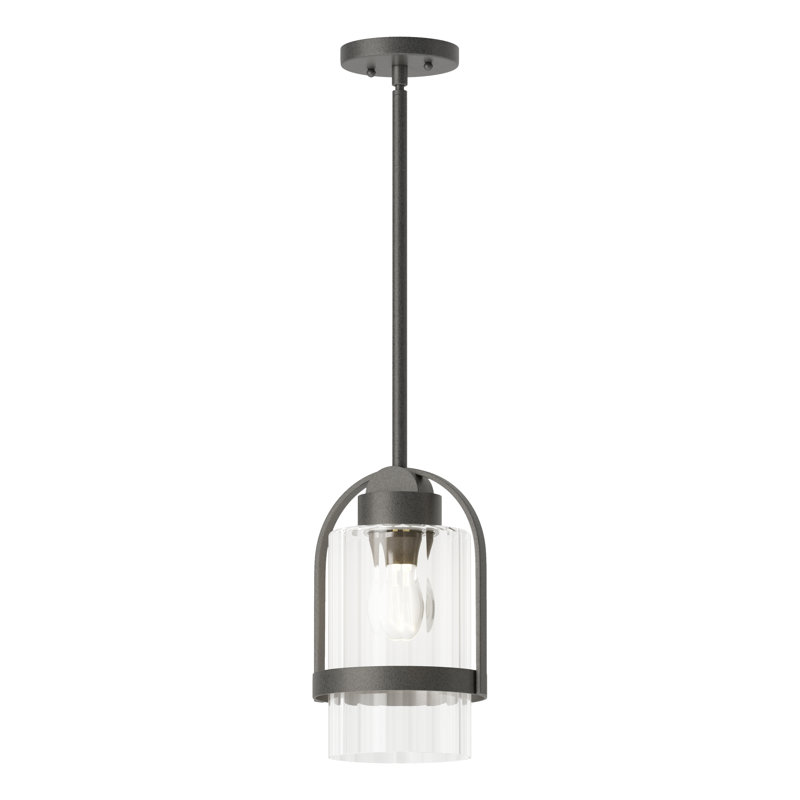 Alcove Outdoor Pendant, Clear, Coastal Natural Iron