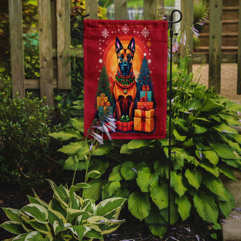 Drapeau de jardin en polyester double face H 15,5 po x l 11,25 po