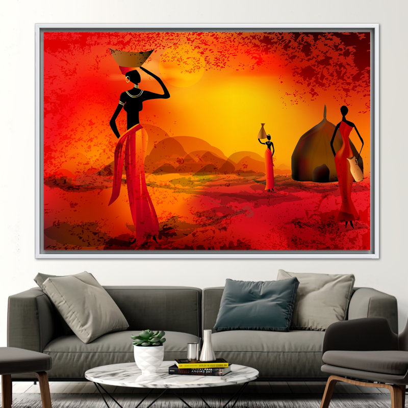 Print on Canvas, 20 cm H x 30 cm W, White Floater Framed