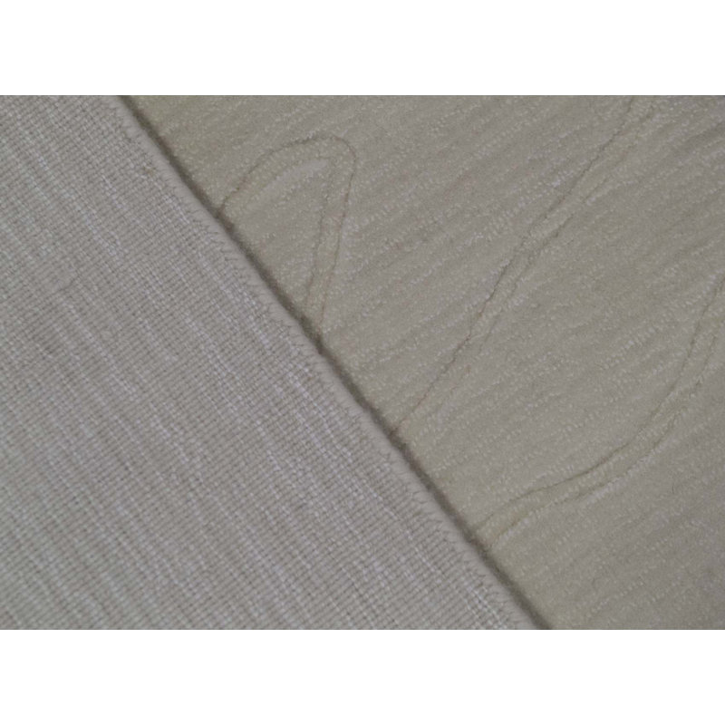 Tapis beige noué à la main de haute qualité