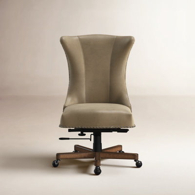 Lynn Genuine Leather Adjustable Office Chair
