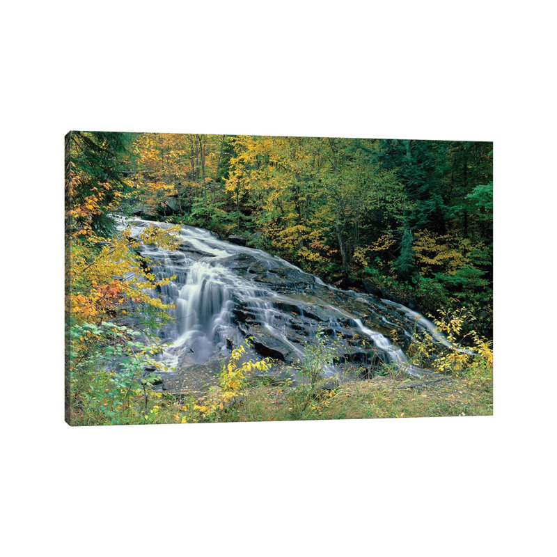 Marshfield Falls, Winooski River, Marshfield, Washington County, Vermont, USA I by Panoramic Images - Wrapped Canvas Print