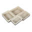 Lily Manor 4 Piece Wicker Storage Tray Basket Set with Lining