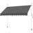 118" L Manual Retractable Awning For Patio Balcony Courtyard-108468690-108468692