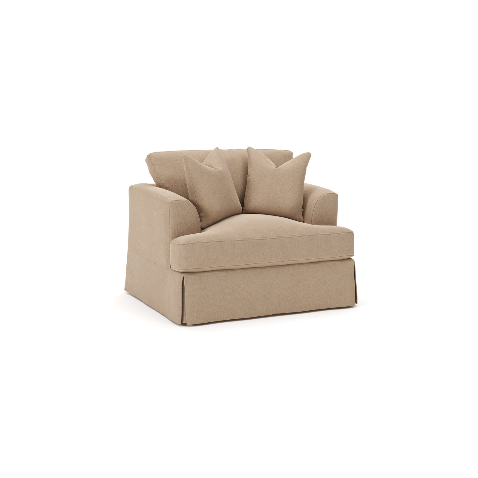 Lucia Armchair - Custom Upholstery by Wayfair™, Bella Toast Performance Velvet