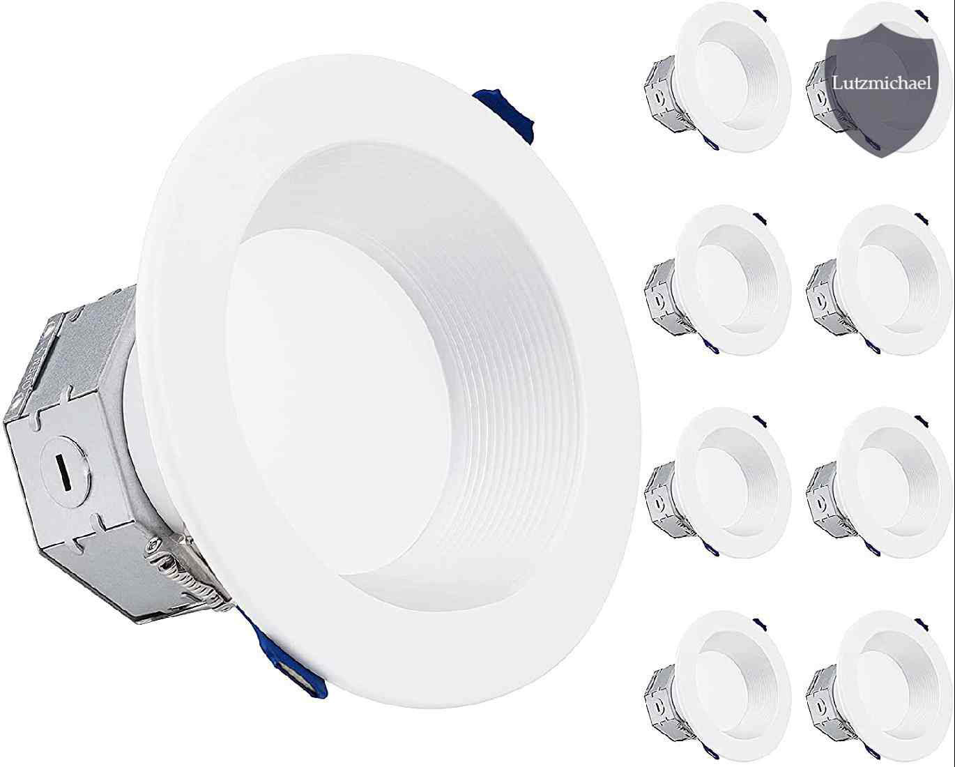 menggutong 8 Pack 4 Inch LED Wet Location Recessed Lighting