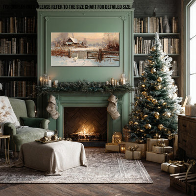 Paysage d'hiver - art mural Swan