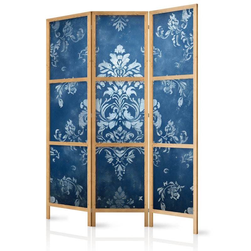171cm H Solid Wood Folding Room Divider, 171cm H x 135cm W x 1.2cm D, 3