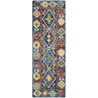 Deyoung Hand Tufted Wool Southwestern Rug