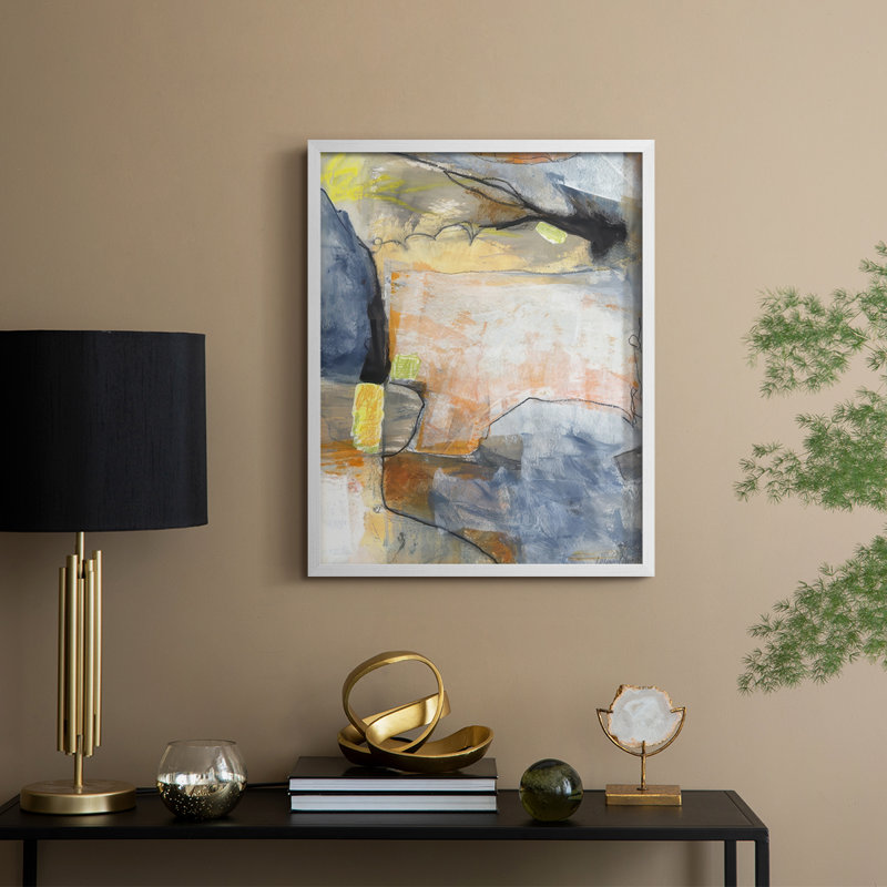 «Lost in Reality II», reproduction encadrée - bois massif, H 11 po x l 9 po, Blanc