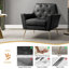 Fauteuil Johan avec dossier capitonné-69989029