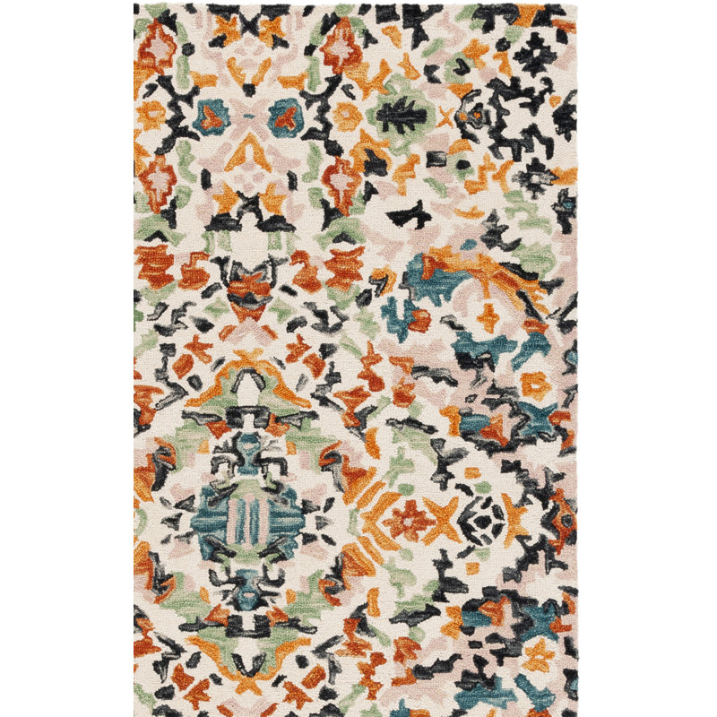 Hand Tufted Wool;Cotton Abstract Indoor Rug, Rectangle 6' x 9'