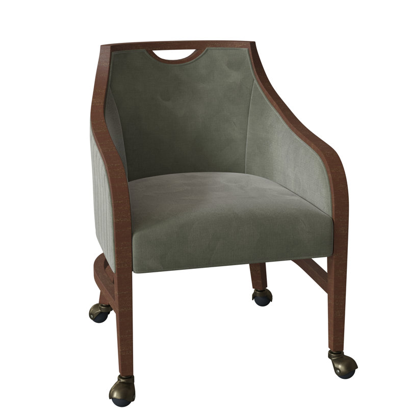 Fauteuil l 24 po Anthony, 9953 polyester saule, Noisette