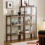 Vitrines en bois massif brun