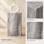 Table d'appoint moderne en bois aggloméré texturé gris pour votre espace de vie
