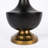 Vintage Bottle Shaped Oil Rubbed Black Metal Base Table Lamp (Set Of 2)