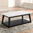 Mairenn 48" Marble Top with shelf and casters-82973076