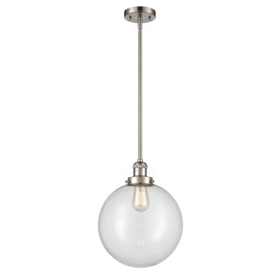 Luminaire suspendu sphère simple à 1 lumière Clermont