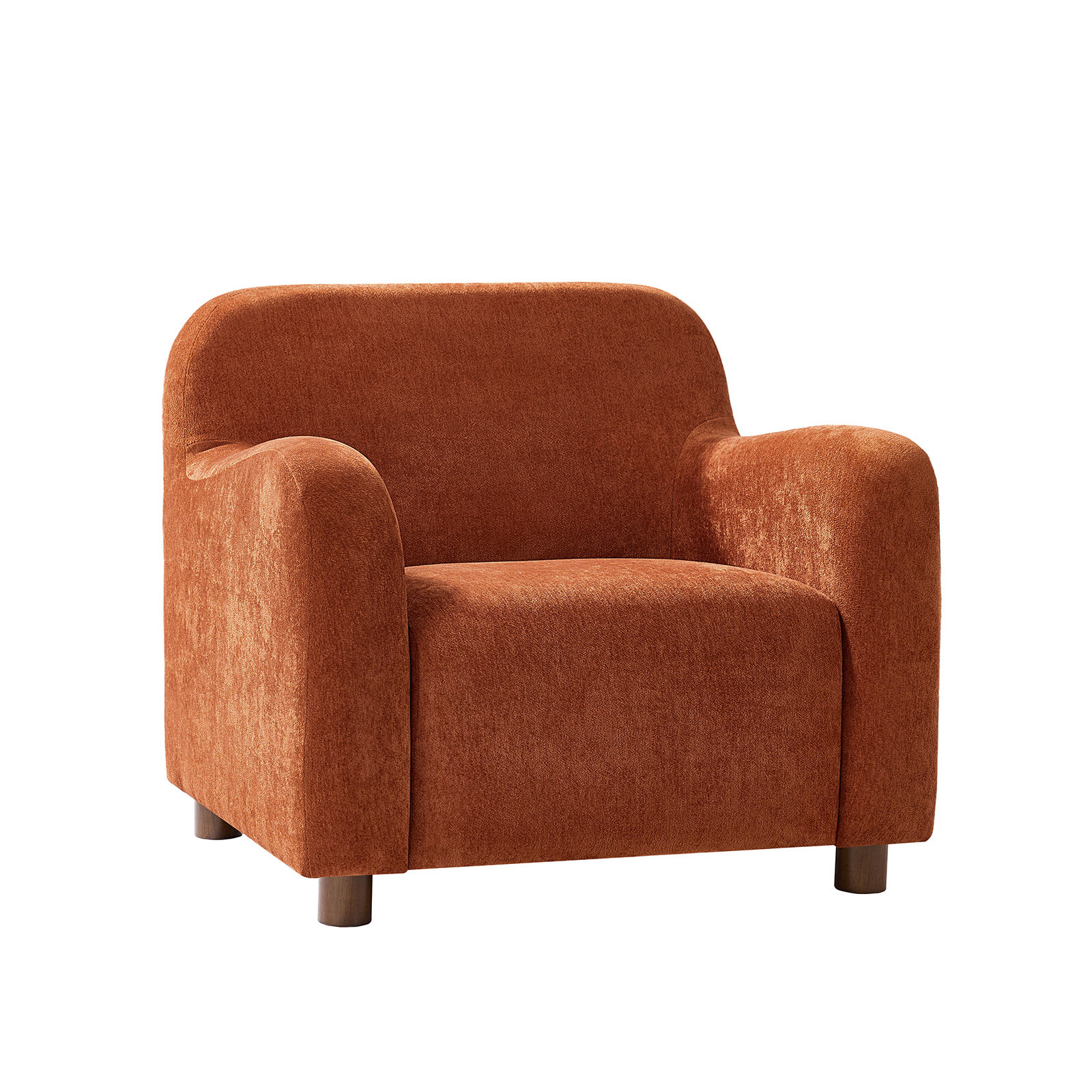 Berken Boucle Armchair, Rooibos