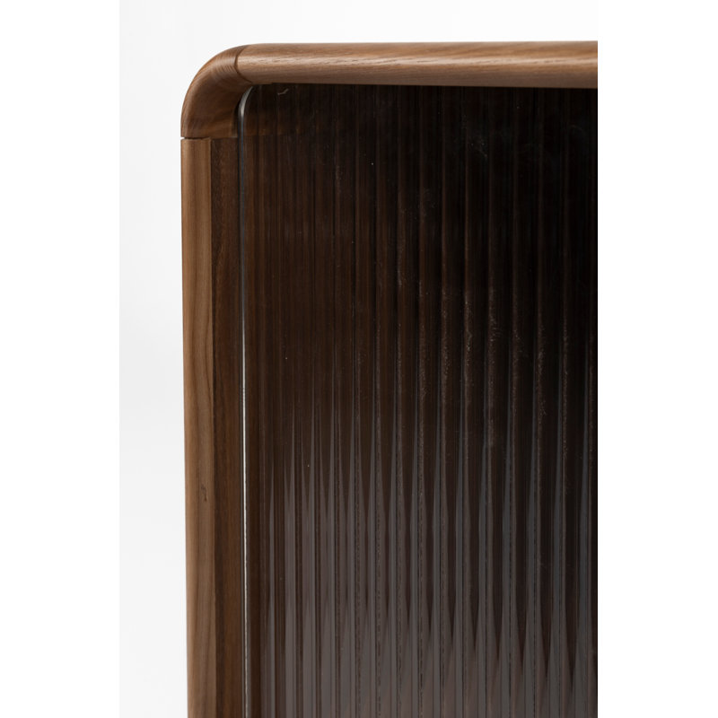 Nightstand Solid Wood Nightstand, Walnut