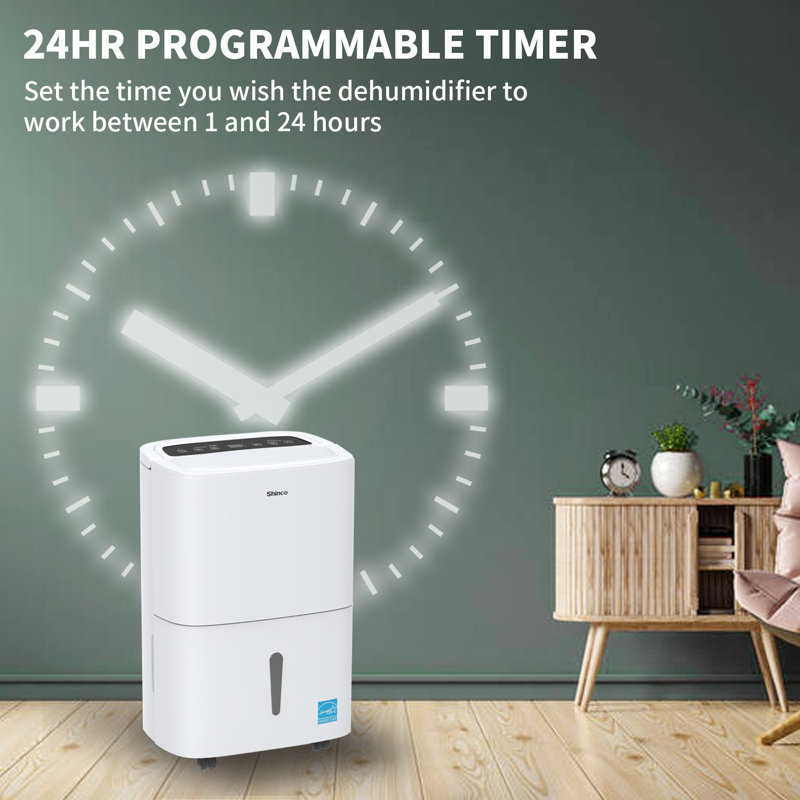 Shinco 120 Pints per Day Console Dehumidifier for Rooms up to 6000 Sq. Ft.,with Wifi