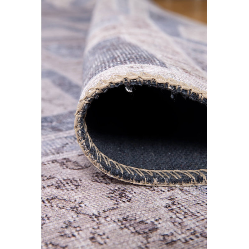 Premium Machine Carpet, 2.5 x 4.9 ft, Grey | 100% Polyester, 1850 g/m² | Pile Height: 0.2 in, Recycled Poly Cotton Underside | Eco-Friendly, Durable, Easy to Maintain | Perfect for Living Room & Office Spaces