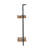 Industrial Iron And Wood Home Shelf, 12X6x27", With Plate Grooves Design Style